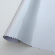 White Glossy Vinyl Wrap Film Gloss Car Wrapping Film Bubble Free Car Sticker Bike Phone Console Skin