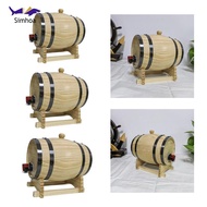 [Simhoa] 1L/1.5L/3L Oak Barrel for Wine And Whiskey, Brew Accessories with Stand