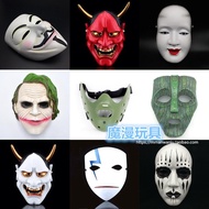 Topeng Hannya resin gaya Jepun, topeng Onge Jepun yang menutupi seluruh muka, wajah syaitan Tengu, p
