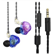 thegetrichstore QKZ AK6-Max หูฟังอินเอียร์ หูฟังถอดสายได้ Earphone in ear Smalltalk สายยาว 1.2 เมตร