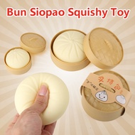 KiKi Bun Siopao Squishy Toys Fidget Toys for Kids Stress Reliever Toys Soft Bun Pinch Toy