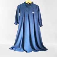 Gamis Maryam Anak Crinkle Airflow Premium Series 3-12 Tahun Terbaru Princes Inara Shakilla Syari Sim