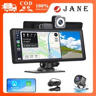 10.26inch Car Navigation System Wireless Carplay Portable Touch Driving Recorder GPS Front and Rear 