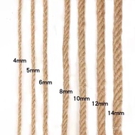 ‍🚢Handmade Jute Rope Packaging Binding Rope Vintage Decorations Photo Wall Hemp Rope Material School Tug of War Rope Hem