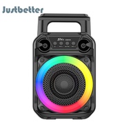 ซับวูฟเฟอร์ลำโพงเบสแบบพกพาลำโพงบลูทูธไฟ RGB ลำโพงกลางแจ้งสำหรับโฮมเธียเตอร์ปาร์ตี้เต้นรำกลางแจ้ง