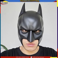 READY Halloween Batman Cosplay Helmet Full Mask latex Bruce Wayne Headgear Costume for men & women