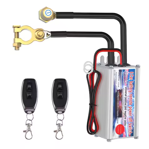 Kill Switch For Car 12V Remote Battery Disconnect Switch 120A Car Battery Kill Switch Anti Theft For
