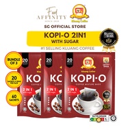 [Bundle of 3] Kluang Coffee Cap TV Kopi-O 2IN1 | 23gm x 60 sachets - by Food Affinity