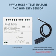 สวิตช์อัจฉริยะแบบไร้สายสินค้าดีไอมอร์ Tuya เข้ากันได้กับ Alexa Google Home DC 7-32V/AC 85-250V 10A เ