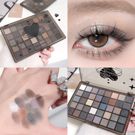 Smokey Cool Tone Eyeshadow Palette 40 Colors Dark Punk Style Matte & Shimmer Glitter Eyeshadow for D