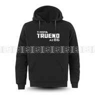 Sweatshirt Hoodie Toyota Trueno AE86 Logo TRD GR Racing Motorsport Pakaian Cotton Unisex Baju Casual
