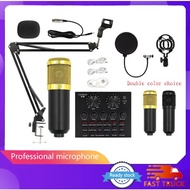 BM 800 Microphone Condenser V8 Sound Card Recording For Radio Braodcasting Singing Recording KTV Kar