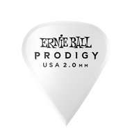 Ernie Ball P09341 Prodigy Guitar Picks - Sharp 2.0mm White - 6 Pack