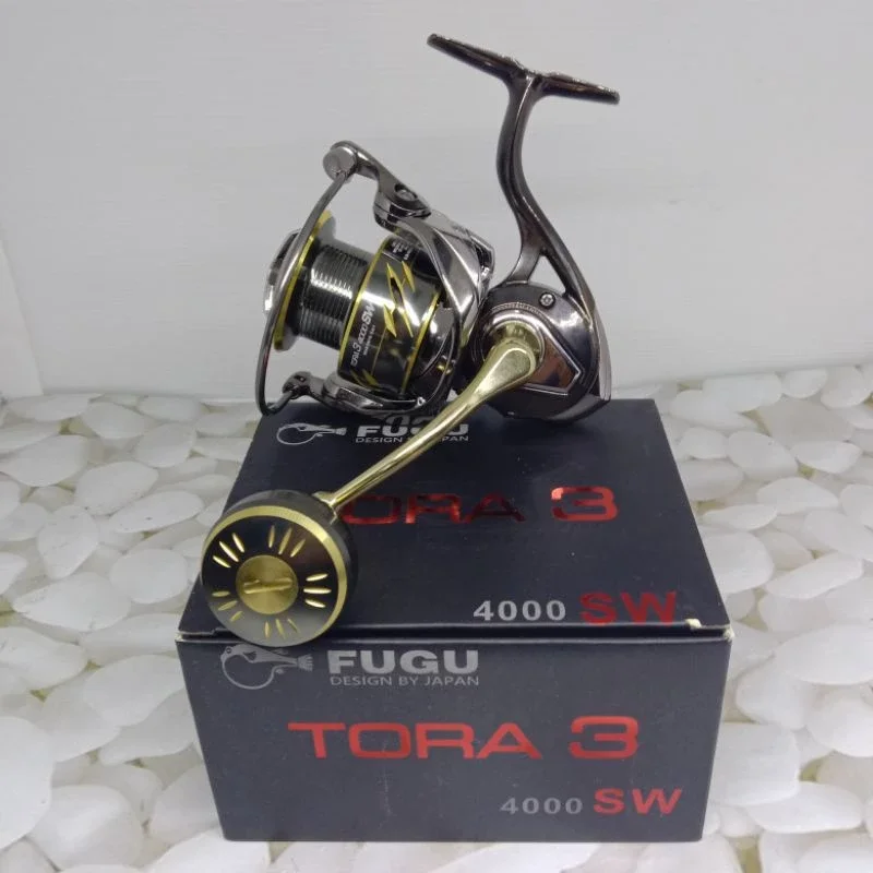 REEL SPINNING POWER HANDLE FUGU TORA 3 SW 1000-6000 SALT WATER METAL BODY