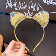 Gratis Ongkir - Bando Mahkota / Bando Anak Bentuk Telinga Kucing / Bando Telinga Kucing Dan Mahkota