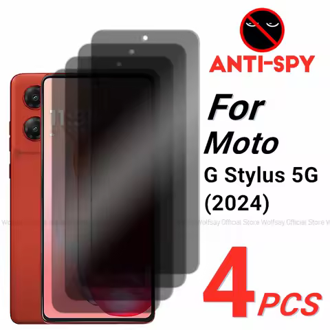 2/4PCS Privacy Screen Protector For Motorola Moto G Stylus 5G 2024 Anti-Spy Tempered Glass Motorola 