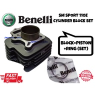 SM SPORT110E BLOCK SET CYLINDER BLOCK SET SM SPORT 110E BENELLI #SMSPORT110E# PISTON RING SET#