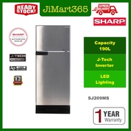 Sharp 190L Refrigerator Top Freezer Fridge SJ209MS
