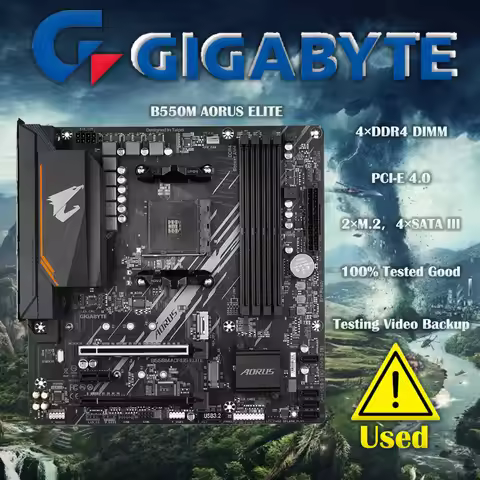 GIGABYTE B550M AORUS ELITE Motherboard B550 Socket AM4 DDR4 HDMI-compatible 128GB PCI-E 4.0 M.2 Over