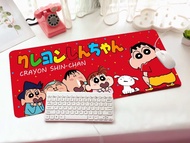 SHIN CHAN R แผ่นรอง คีย์บอร์ด รองคีย์บอร์ด ลาย ชินจัง แดง SHIN CHAN RED ขนาด 30 x 70 cm แผ่นหนานุ่ม 