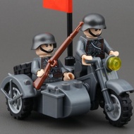 Cadangan Jualan Panas Figurin Askar Serasi dengan Lego, Kenderaan Figurin Motosikal Dua dan Tiga Rod