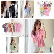 KATUN KEMEJA Premium Striped Poplin Shirt Matt Cotton Shirt/Latest Striped Women's Shirt/Salur Women
