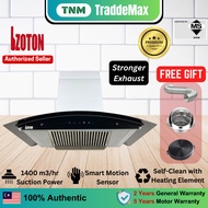 [OFFICIAL DEALER] Izoton Chimney Hood SH2086 (1400m3/h) Auto Clean Kitchen Cooker Cooktops Hood Masa