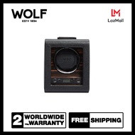 กล่องหมุน กล่องนาฬิกา WOLF1834 รุ่น Roadster Single Winder (Black)