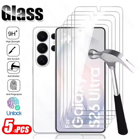5-1Pcs 9H Clear Screen Protector For Samsung Galaxy S26 Ultra S 26 Plus 26Ultra 26+ S26+ S26Ultra 5G
