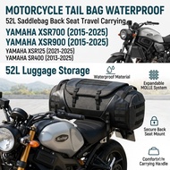 Yamaha XSR700 XSR900 (2015-2025) 52L Waterproof Tail Bag | Motorcycle Rear Seat Bag Luggage Storage 