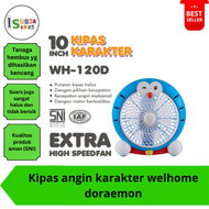 Kipas Angin Karakter Welhome Doraemon WH-120 D / kipas angin dinding / kipas angin murah berdiri / k
