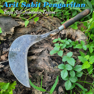 Arit Potong Rumput Baja Asli Super Tajam - Sabit Pengaritan Potong Padi Jaminan Ketajaman - Aret Gag