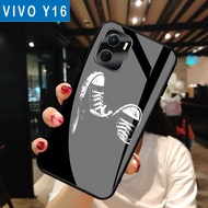 HP {H43} VIVO Y16 Glass Softcase - VIVO Y16 Phone Case - VIVO Y16 Phone Case - Vivo Y16 Softcase