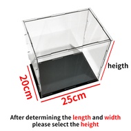 Acrylic Display Case BoxAssemble Clear Acrylic Dustproof Protection Showcase for Action Figures Toys