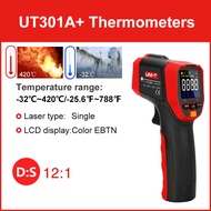 UNI-T UT301A เครื่องวัดอุณหภูมิดิจิตอล + UT301C + UT302C + UT303C + ไม่ติดต่อ UT302A เครื่องวัดอุณหภ