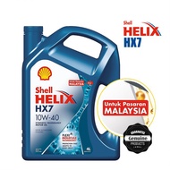 [Pasaran Malaysia] Original Shell Helix HX7 10W-40 SN PLUS Semi Synthetic Engine Oil (4L)