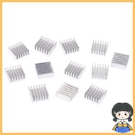 Bang 12 Pcs Silver Aluminum Radiator Heatsink Heat Sink Cooling Kit 14x14x6mm