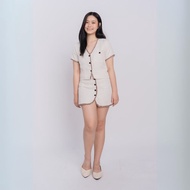 YFS Women's Bon Vovage Collection Fashion Off White Tweet Mini Skirt (S-XL)