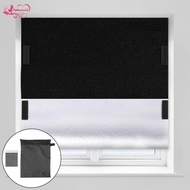 Abbraccia Blackout Window Curtain 420D Oxford Cloth Adjustable Shade for Living Room Office Dorm Sma
