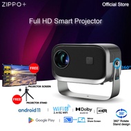ZIPPO+ VC10 360° Adjustable Projector | WiFi6 + Bluetooth 5.2 | 1080p Support | Android 11.0 Smart H