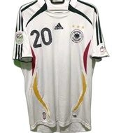 Lukas Podolski #20 Germany Home World Cup 2006 Timnas Jerman German WC 06 Original Jersey Football S
