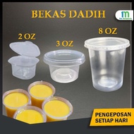 EPP 2oz, 3oz, 7oz Bekas Sos  Bekas Bulat Bekas Dadih Round Plastic Container 50pcs