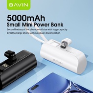 BAVIN 5000mAh Powerbank Handy Size Portable Capsule Powerbank Wirelss Magnetic Powerbank Fast Charging PC029 Magnetic Wireless PC012 Type C PC013 Lightning