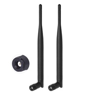 Dual Band WiFi 2.4GHz 5GHz 5.8GHz 6dBi MIMO RP-SMA Male Antenna (2-Pack) for WiFi Router Wireless Ne