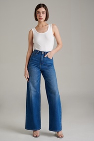 Mc jeans กางเกงยีนส์ผู้หญิง ขากว้าง ทรงไวด์เลค (Wide Leg) Mc Cool MFWZ225