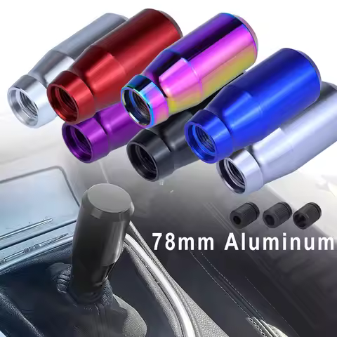 78mm Gear Shift Knobs Universal Aluminum Alloy Weighted Shifter Knobs Metal Gear Lever Stick Handle