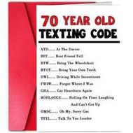 1pc Funny 70th Birthday Card Gifts For Women Men | Humorous Birthday Gifts For 70 Year Old Dad Mom G