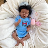 ฝาแฝด40ซม. ซิลิโคนไวนิลรีบอร์นทั้งตัวสำหรับเด็กผู้หญิงที่มีรากผม3D ทาสีผิวทารกแรกเกิดตุ๊กตา