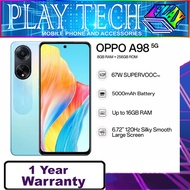 OPPO A98 | 5G Smartphone | 8GB RAM + 256 GB ROM | 67W SUPERVOOC | 5000mAh Battery