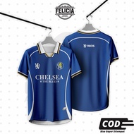 FANTASY CHELSEA JERSEY Vintage retro Chelsea Jersey/ Chelsea jersey/ Collarbiru